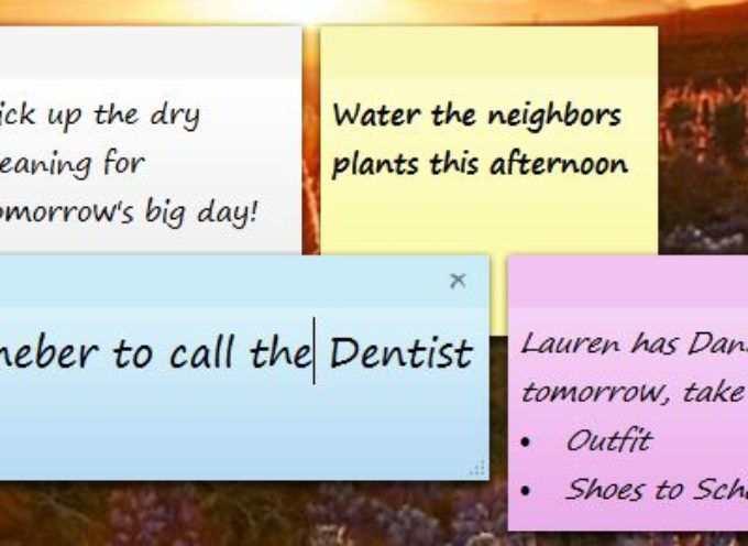 Sticky Notes for Those Every Day Reminders